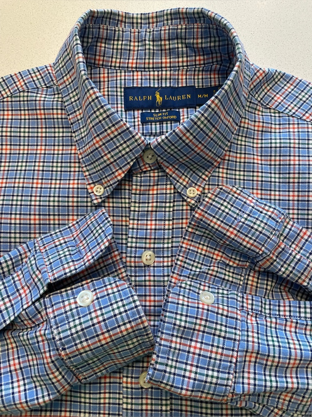 Ralph Lauren - cotton blend Oxford button up shirt Size Medium
